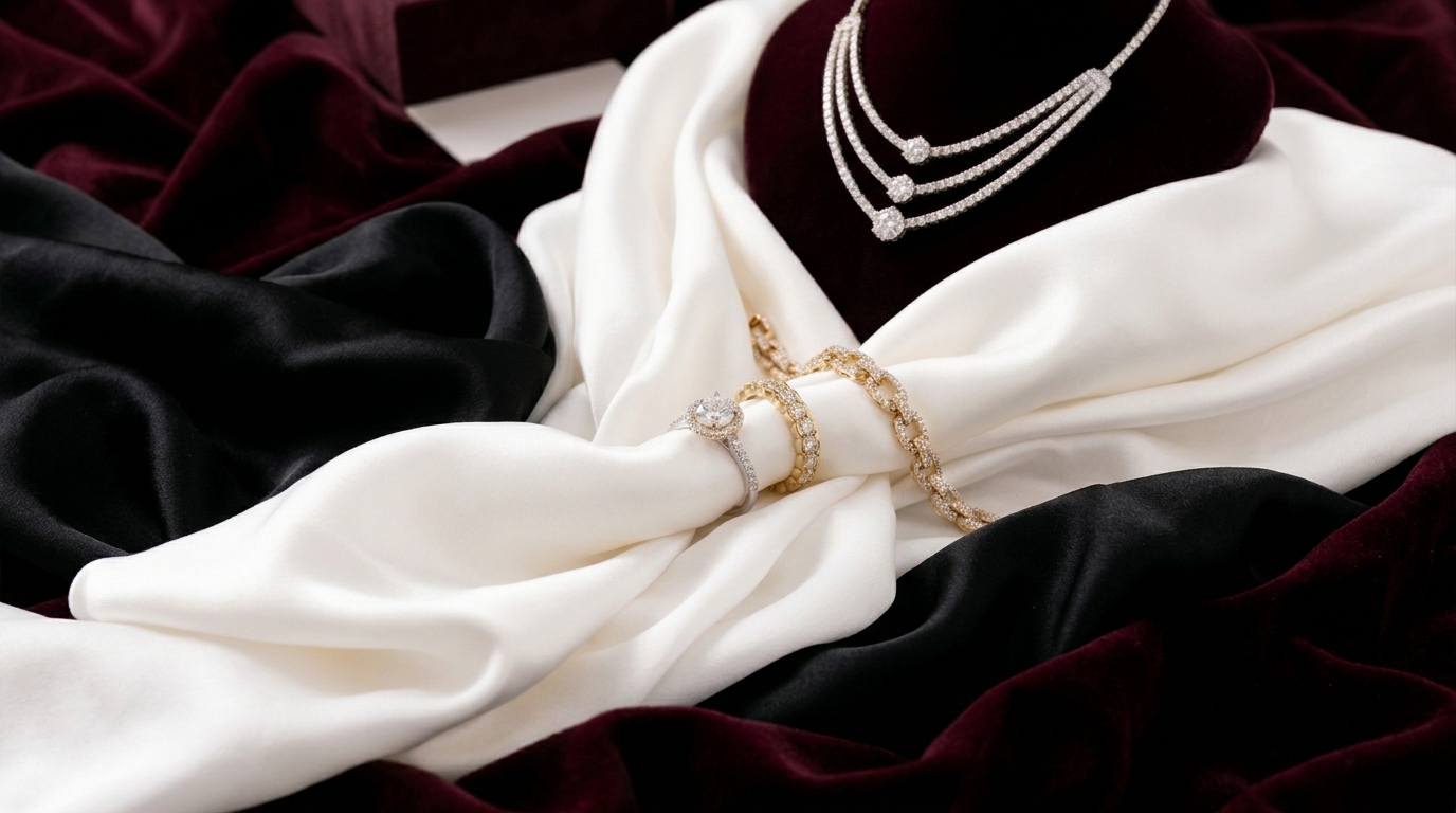 Une femme porte des bijoux de la collection Aurea Accessories